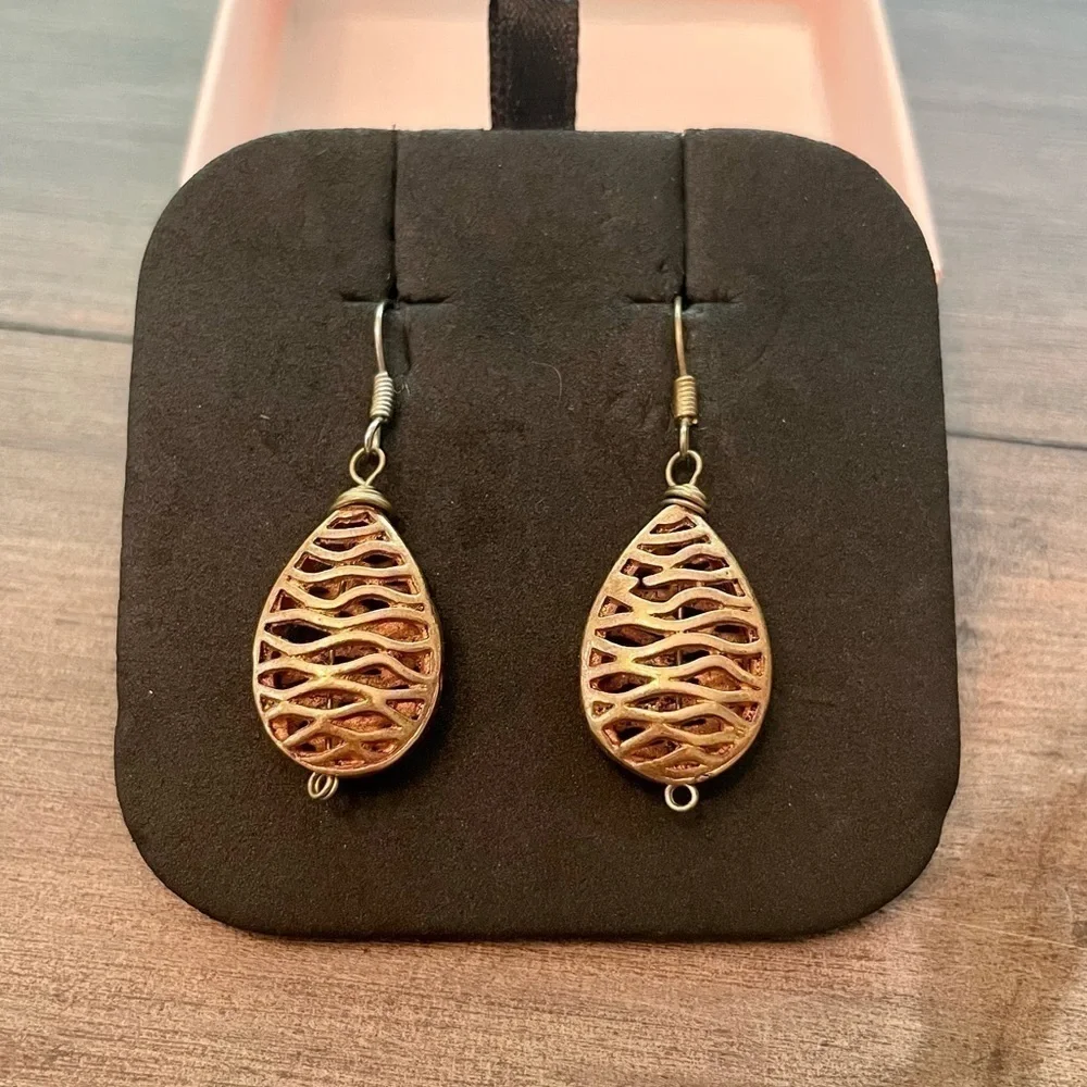 Long drop earrings